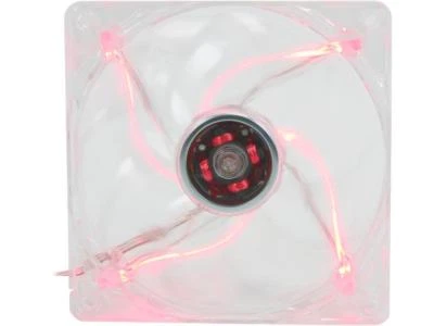 Rosewill - RFTL-131209R - 120mm Computer Case Fan Transparent Frame Red LED - Image 1 of 4