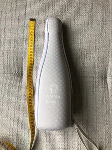 Wine Bottle Carrier Tote Canvas Cooler Chiller Gray Shoulder Strap Anna Codorniu - Picture 1 of 6