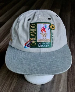Vintage 1996 Atlanta Olympic Soccer Orlando Champion Adjustable Strapback Hat - Picture 1 of 9