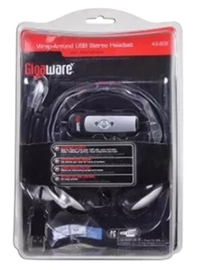 Gigaware Headphones WithNoise Canceling Mic, Dragon Compatible, Model 43-203 USB - Picture 1 of 11