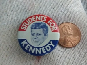 Students for John F Kennedy JFK circa 1960 Political Pin Button JFK nice! - Picture 1 of 3