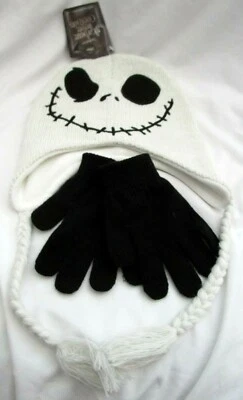 Adultos Niños Walt Disney Jack Skellington Esqueleto Lapona Peruana y Guantes-2 Foto 1 de 2