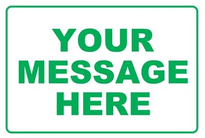 Letrero metálico mensaje personalizado 12x8 crea tu texto hogar negocio decoración Foto 1 de 4