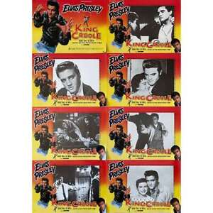 KING CREOLE Photos de film X8 - 21x30 cm. - 1958/R1970 - Elvis Presley, Michael 
