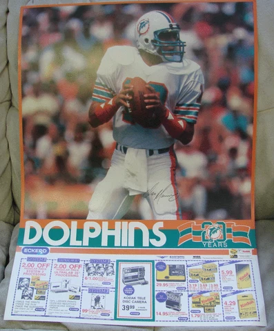 Dan Marino Eckerd Drug poster  Miami Dolphins Cover