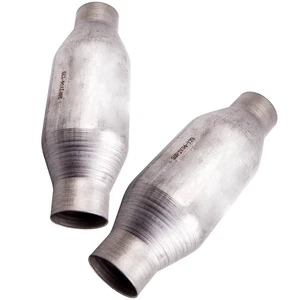 2x Universal Catalytic Converter 2.25" Overall Length 11" Stainless Steel 410225 - Picture 1 of 13