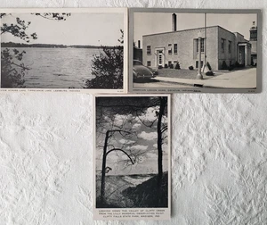 3 Postkarten Indiana Einheimische Decatur American Legion Tippecanoe Lake Clifty Falls - Bild 1 von 8
