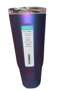 Corkcicle Dragonfly New In Box 40oz Cruiser Insulated Tumbler with Handle - Picture 1 of 12