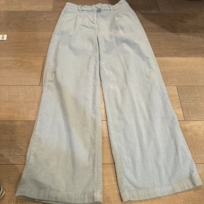 AMERICAN EAGLE BABY СИНИЙ ШИРОКИЕ БРЮКИ БРЮКИ РАЗМЕР ЖЕНЩИН 0 ВЕЛЬВЕТ - Изображение 1 из 4