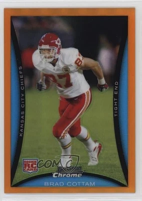 2008 Bowman Chrome Orange Refractor /25 Brad Cottam #BC9 Rookie RC - Image 1 of 2