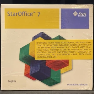 StarOffice 7 Sun Microsystems Commercial Evaluation Software English 2003 CD-ROM - Picture 1 of 3