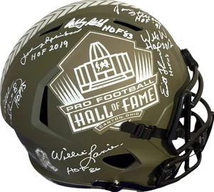 Kansas City Chiefs Hall Of Famers Signed Fullsize Helmet JSA Certified Lanier - Picture 1 of 1