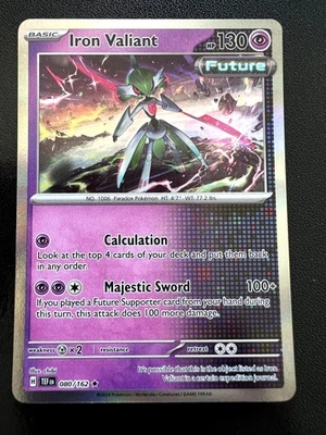 Iron Valiant - Rare SV05: Temporal Forces Holo 080/162 NM - Image 1 of 2