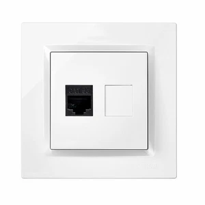 Prise réseau Simon Blanc RJ45 - Afbeelding 1 van 2