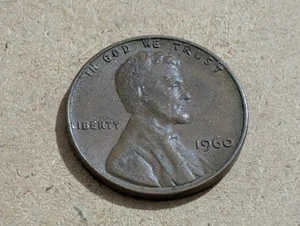 1960 penny no mint mark Circulated Uncertified Ungraded  - Picture 1 of 2