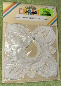 NIP Frank's Crafts Decorative Lace Doll Collar, White - Picture 1 of 4