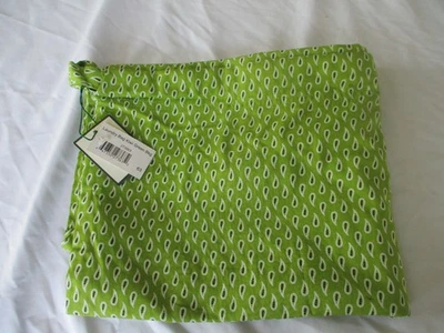 Vera Bradley Kiwi Green Paisley Laundry Bag Cotton Drawstring New W Tag 31 x 21" - Image 1 of 4