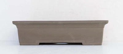 Bonsai Pot Unglazed Rectangular Deep Width 34.5 cm (13.58 inches) - Image 1 of 4