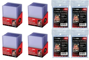 100 x Ultra Pro Regular 35pt TopLoader + 400 x Penny Standard Card Sleeves  - Picture 1 of 3