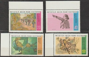  1971 Việt Nam War Việt Cộng War Sketch Scott # 15-18 MNH - Picture 1 of 2