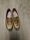 GUCCI ORO VECCHIO GOLD LOAFERS KIDS SHOES SIZE 33