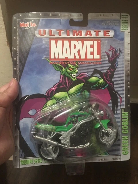MARVEL Series #1 GREEN GOBLIN Triumph Speed Triple 1:18 Scale Motorcycle Model - Image 1 of 1