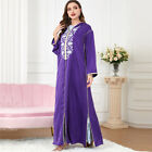 2Pcs Dubai Kaftan Women Maxi Dress Abaya Set Muslim Outfits Islamic Caftan Robe