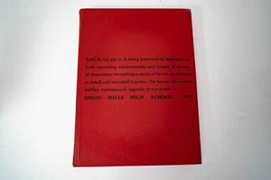 1972 High School Yearbook Saga Druid Hills High School - signed yearbook Warren - Picture 1 of 12