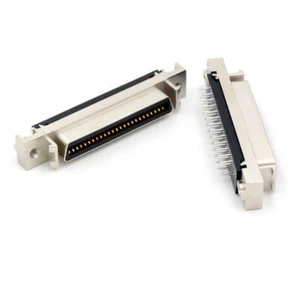 SCSI connector double-layer 50PIN SCSI servo drive plug-in plate female head - Picture 1 of 10