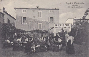8321) BAGNI MONTECATINI SORGENTE ALBERGO ACQUA REALE ANIMATA PISTOIA VG 1913 - Bild 1 von 2