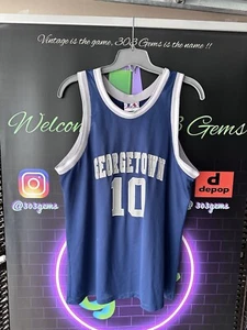 Vintage Georgetown Hoyas #10 Authentic NCAA College Basketball Jersey - Picture 1 of 5