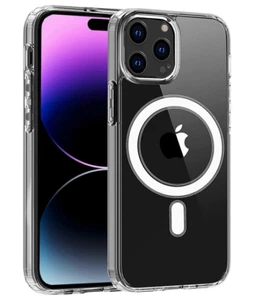 Magnetic Case for iPhone 14 Pro/Pro Max Magsafe Case Clear Built-in Magnets - Zdjęcie 1 z 11