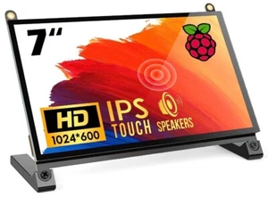ROADOM MONITOR DE PANTALLA TACTIL ACTUALIZADOSDE 7 PULGADAS IPS1024X600DOBLE ALT - Picture 1 of 3