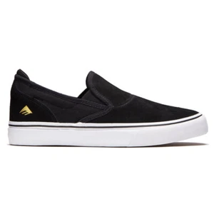 Emerica "Wino G6" Slip On Sneaker (schwarz/weiß/gold) Herren Skateschuhe - Bild 1 von 4