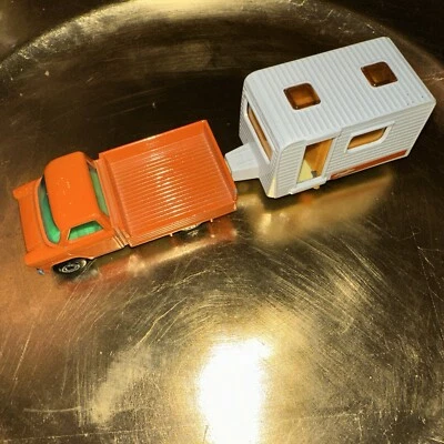 Caravana cámper Matchbox Superfast Nº 31 1977 Lesney/Nº 66 naranja camioneta Ford Foto 1 de 4