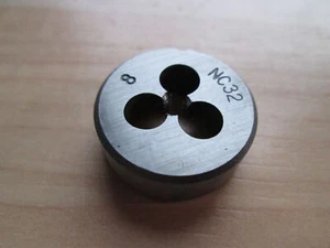 NEW #8 #8-32 #8-NC32 SAE Die HSS Steel Die, Hand Threading #T16EC - Picture 1 of 5