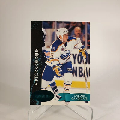 1992-93 Parkhurst Buffalo Sabres Hockey Card #17 Viktor Gordijuk Rookie - Image 1 of 2