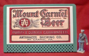 MT. CERVEZA CARMEL - ELABORACIÓN DE ANTRACITA _ #17 CARTELERA DE METAL ESCALA O/S - Imagen 1 de 3