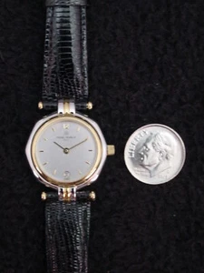 Michel Herbelin Lady's Watch Stainless Lizard Swiss ETA 7 Jewel France 16840-T12 - Picture 1 of 7