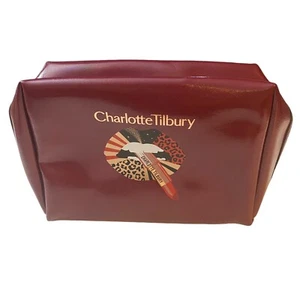 Charlotte Tilbury Cuscino Talk Cosmetico Borsa Trucco con Cerniera 2024 Colore Vino - Foto 1 di 4