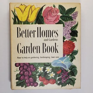 Libro de jardín de Better Homes and Garden 1954 tapa dura trasera tortuga segunda edición - Imagen 1 de 15