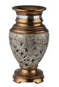 14,75" H Langi Polyresin handbemalte dekorative Vase OK 4291V - Bild 1 von 2