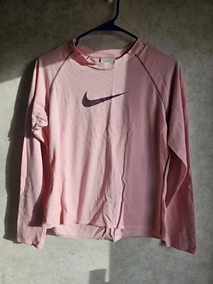 Nike Niñas Rosa Manga Larga Talla LG 12-14 Foto 1 de 4
