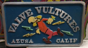 Valve Vultures Azusa Calif Car Club Plaque  - Picture 1 of 12
