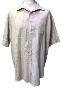Camisa Croft & Barrow Para Hombre Manga Corta Abotonada Color Topo Talla 2XL - Imagen 1 de 4