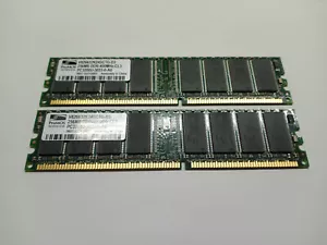 ProMos Memory Module PC3200U DDR 400 V826632K24SCTG-D3 512MB = 2 x 256MB Sticks - Picture 1 of 8