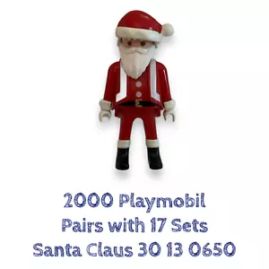 2000 Playmobil Santa Claus Figure Pairs with 17 Sets Replacement Part 30130650 - Picture 1 of 16