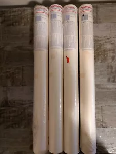 4 Rolls - DECWALL White Wall Liner L-1 - Wallcovering Wallpaper Base VINTAGE - Picture 1 of 4