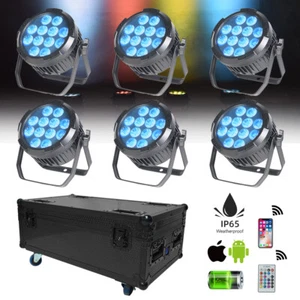 8X Luci Stage Par a Batteria 12x18w RGBWA UV 6in1 Impermeabile IP65 UpLight - Foto 1 di 13
