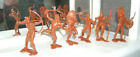 Plastic toy soldiers 1/32 scale Set of Indian warriors on foot.
